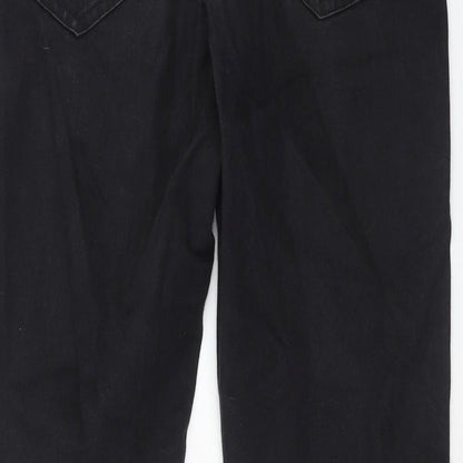 Saint Tropez Clothing Womens Black Cotton Skinny Jeans Size XL Regular Zip
