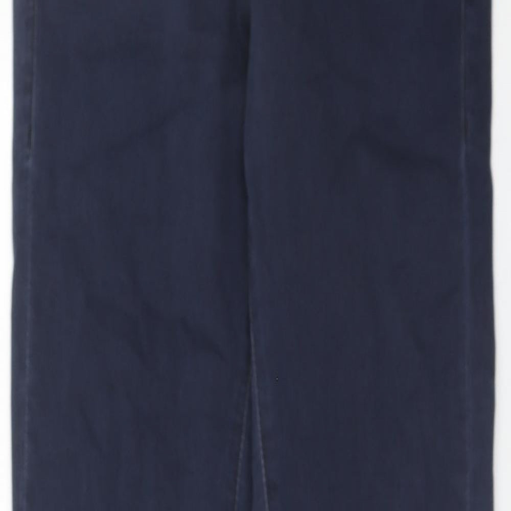 Topshop Womens Blue Cotton Skinny Jeans Size 24 in L32 in Regular Zip