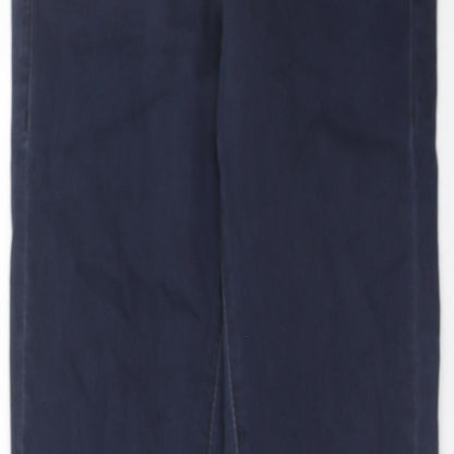 Topshop Womens Blue Cotton Skinny Jeans Size 24 in L32 in Regular Zip