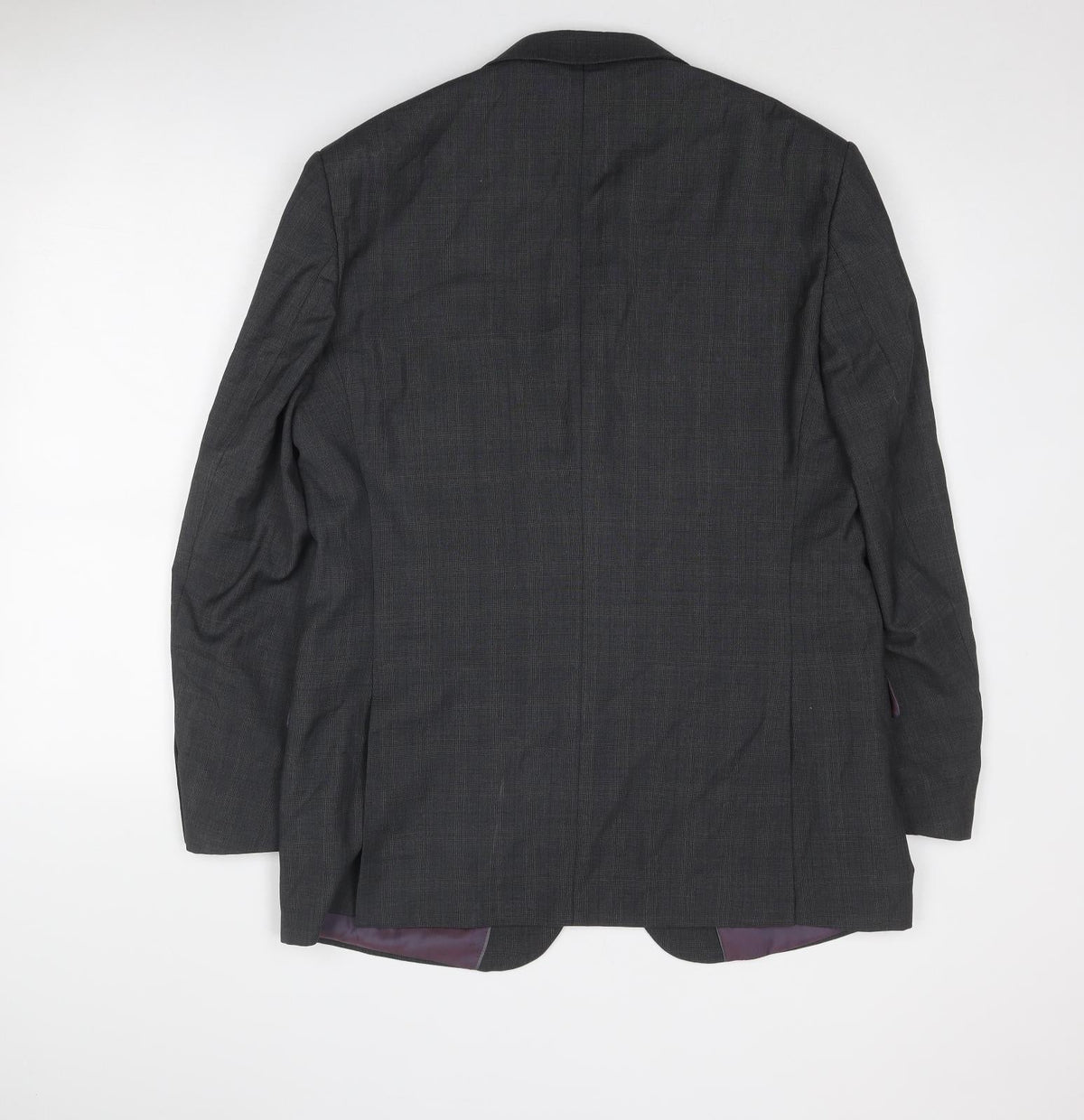 Colliezione Mens Grey Polyester Jacket Suit Jacket Size 40 Regular