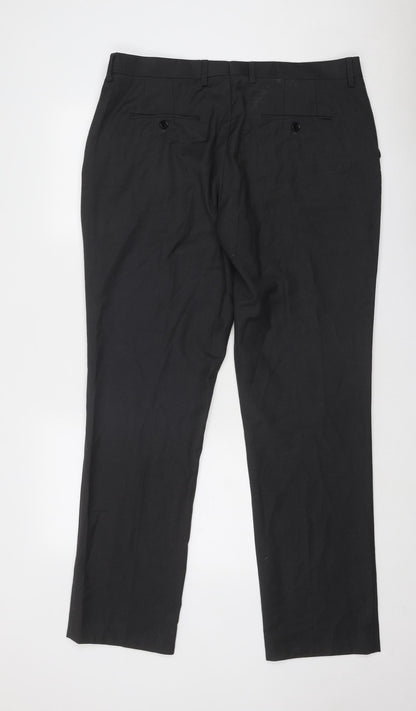 Mens UK Size 38 in Skopes Regular Fit Dress Pants Grey Trousers