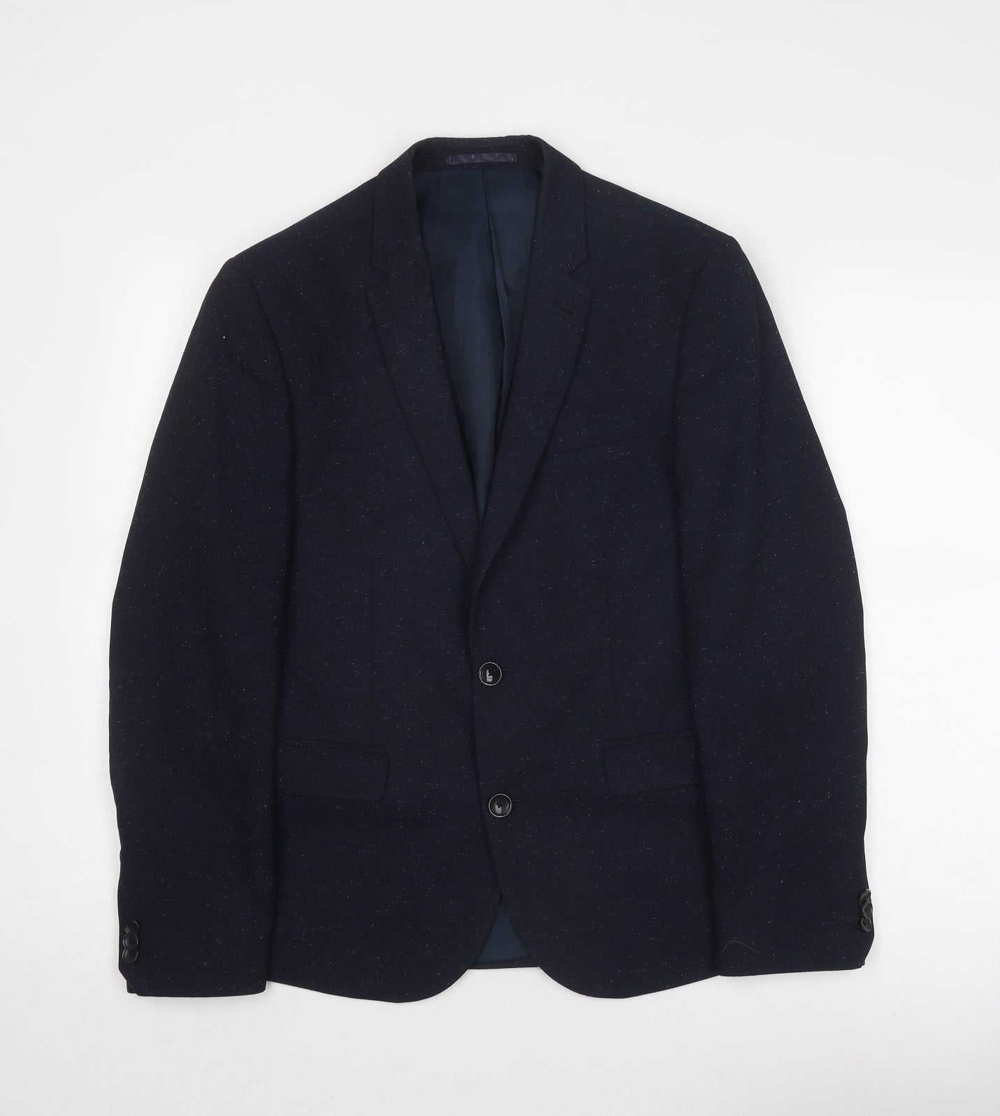 Mens UK Size 38 Marks and Spencer Regular Blue Suit Jacket