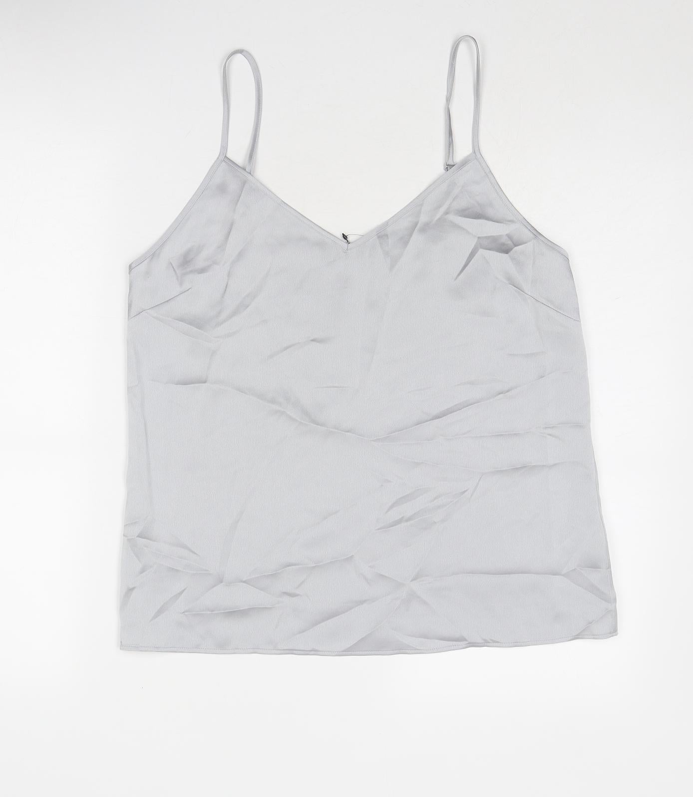 Womens UK Size 12 Marks and Spencer Grey Camisole Tank