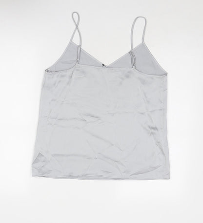 Womens UK Size 12 Marks and Spencer Grey Camisole Tank