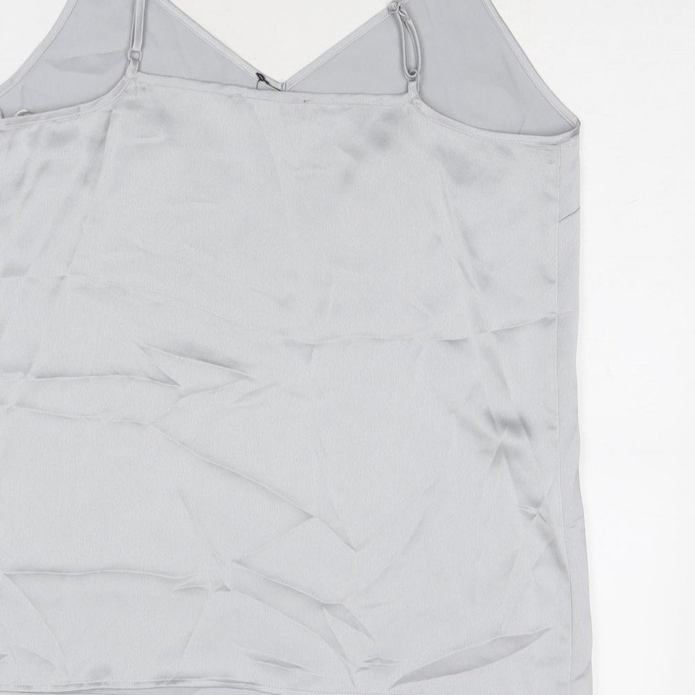 Womens UK Size 12 Marks and Spencer Grey Camisole Tank