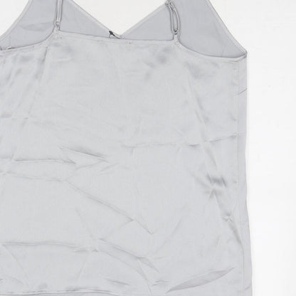 Womens UK Size 12 Marks and Spencer Grey Camisole Tank