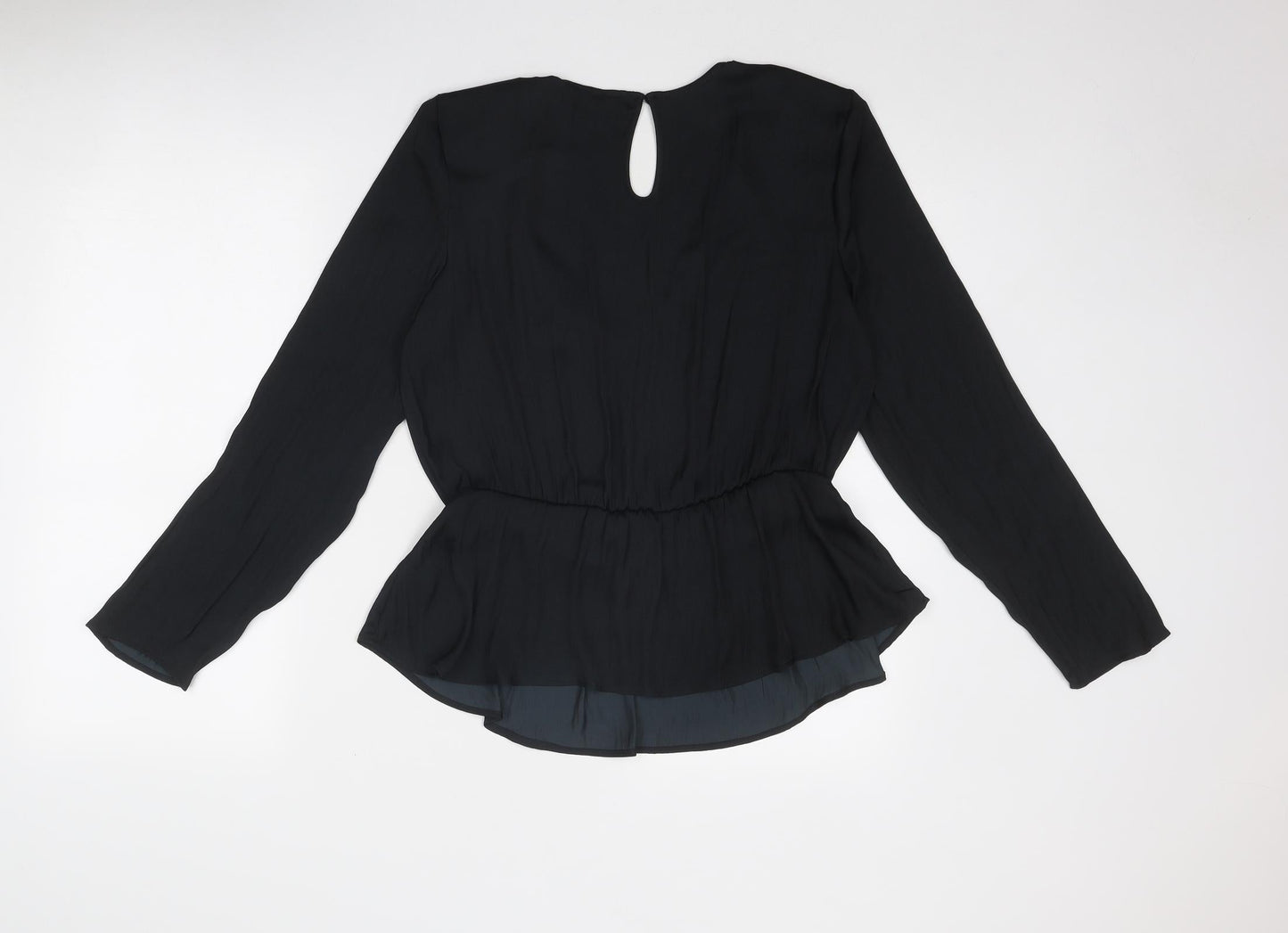 Womens UK Size 12 Marks and Spencer Black Basic Blouse