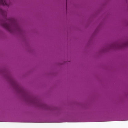 Marks and Spencer Womens Purple Polyester A-Line Skirt Size 20 Zip
