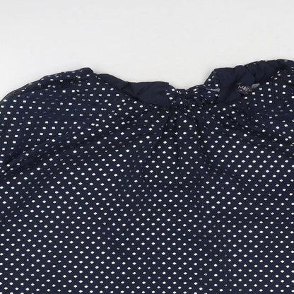 Womens UK Size 14 Marks and Spencer Blue Basic Blouse