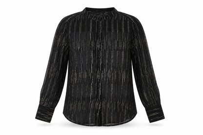 Womens UK Size 10 Marks and Spencer Black Basic Button-Up