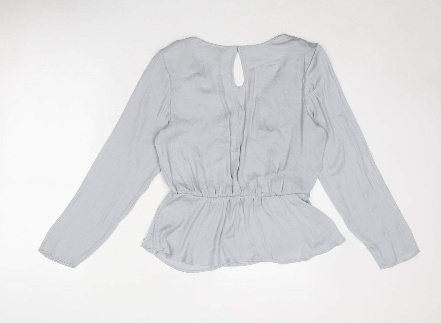 Womens UK Size 12 Marks and Spencer Grey Basic Blouse
