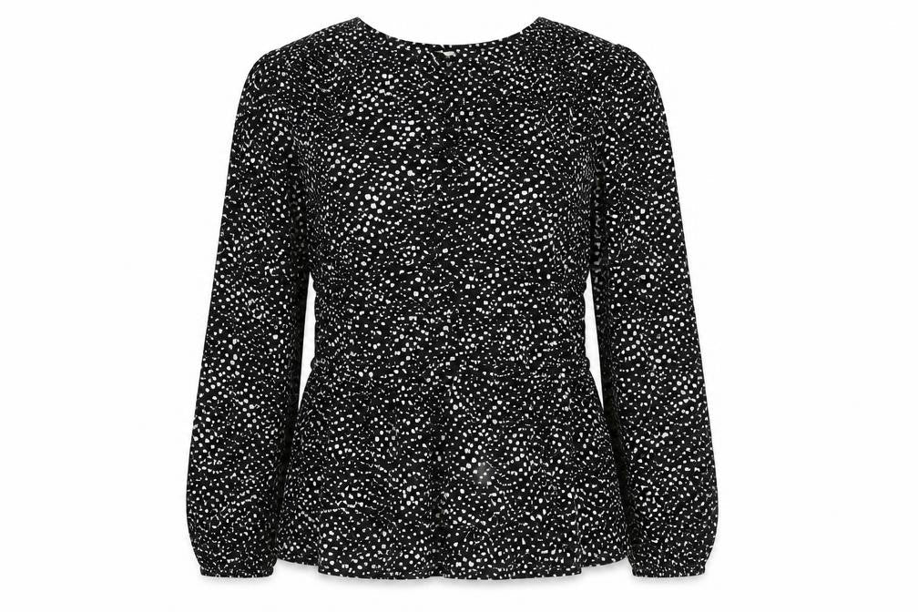 Womens UK Size 12 Per Una Black Basic Blouse