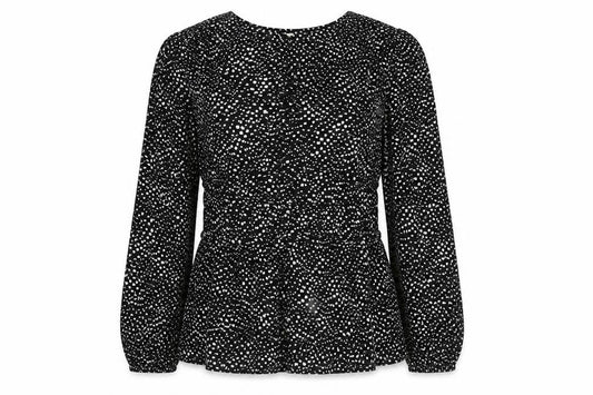 Womens UK Size 12 Per Una Black Basic Blouse