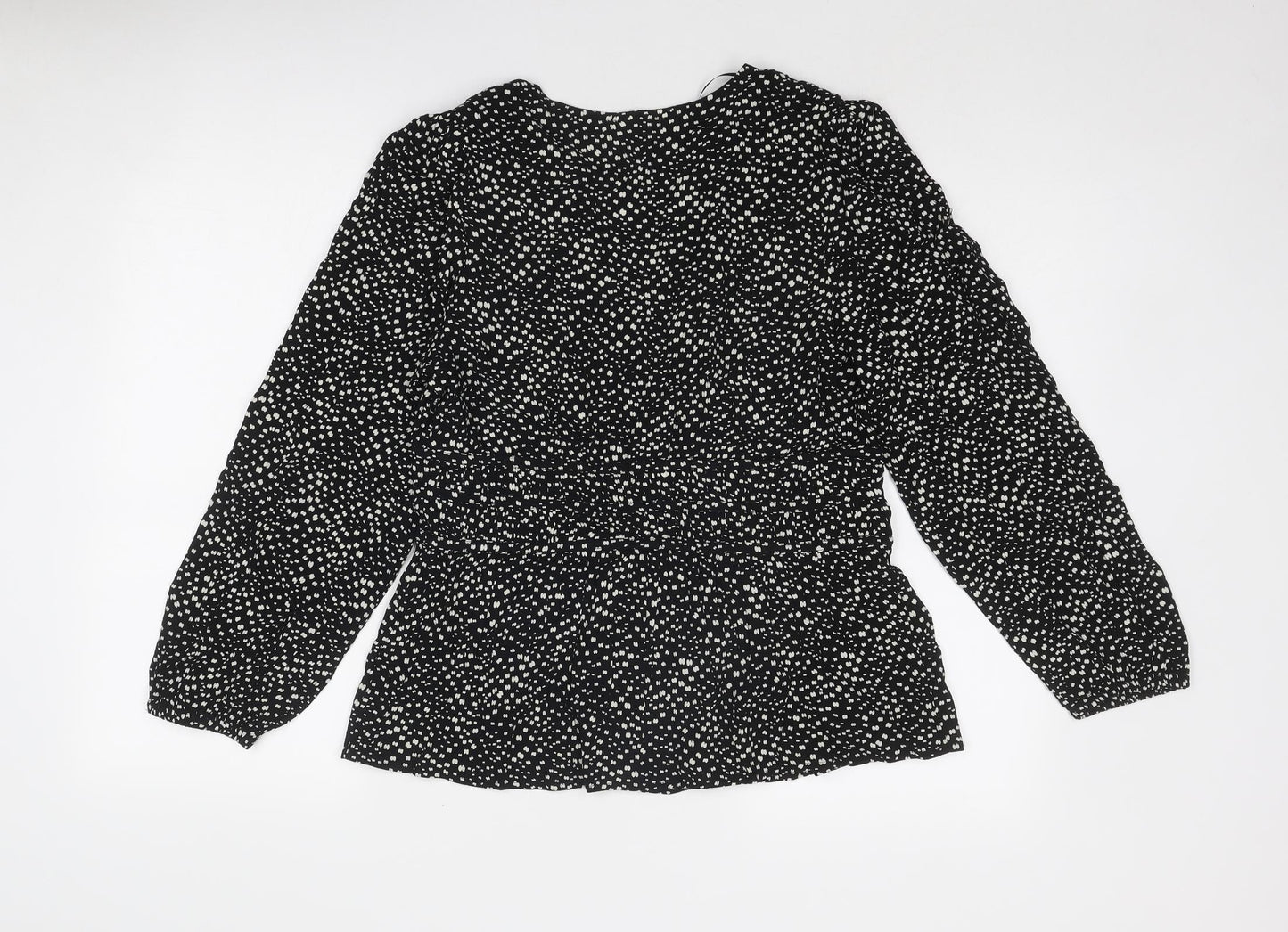 Womens UK Size 12 Per Una Black Basic Blouse