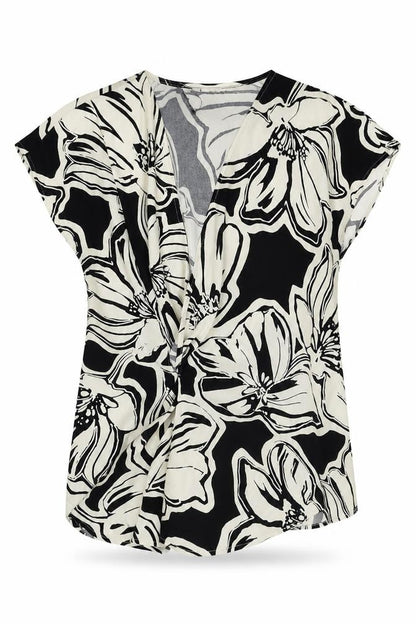 Womens UK Size 10 Marks and Spencer Black Wrap Blouse