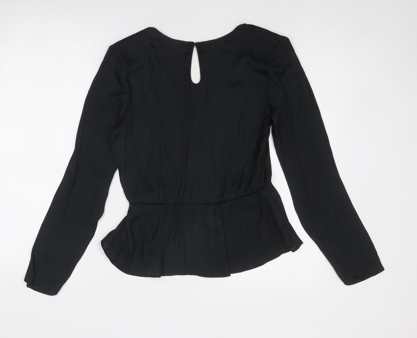 Womens UK Size 8 Marks and Spencer Black Basic Blouse