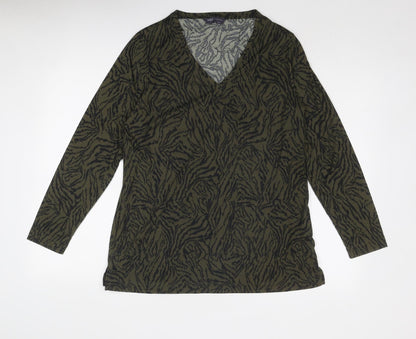 Womens UK Size 12 Marks and Spencer Green Basic Blouse