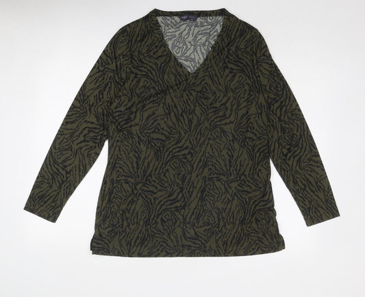 Womens UK Size 12 Marks and Spencer Green Basic Blouse