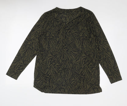 Womens UK Size 12 Marks and Spencer Green Basic Blouse