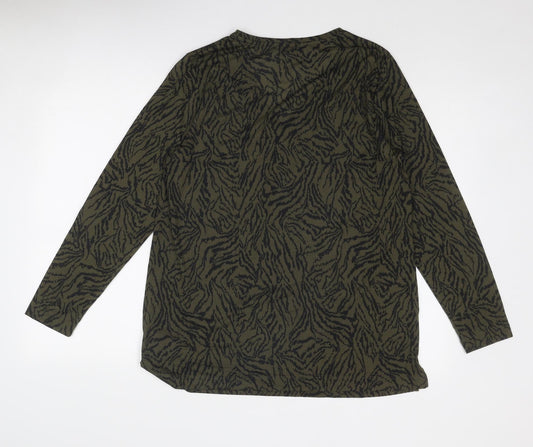 Womens UK Size 12 Marks and Spencer Green Basic Blouse