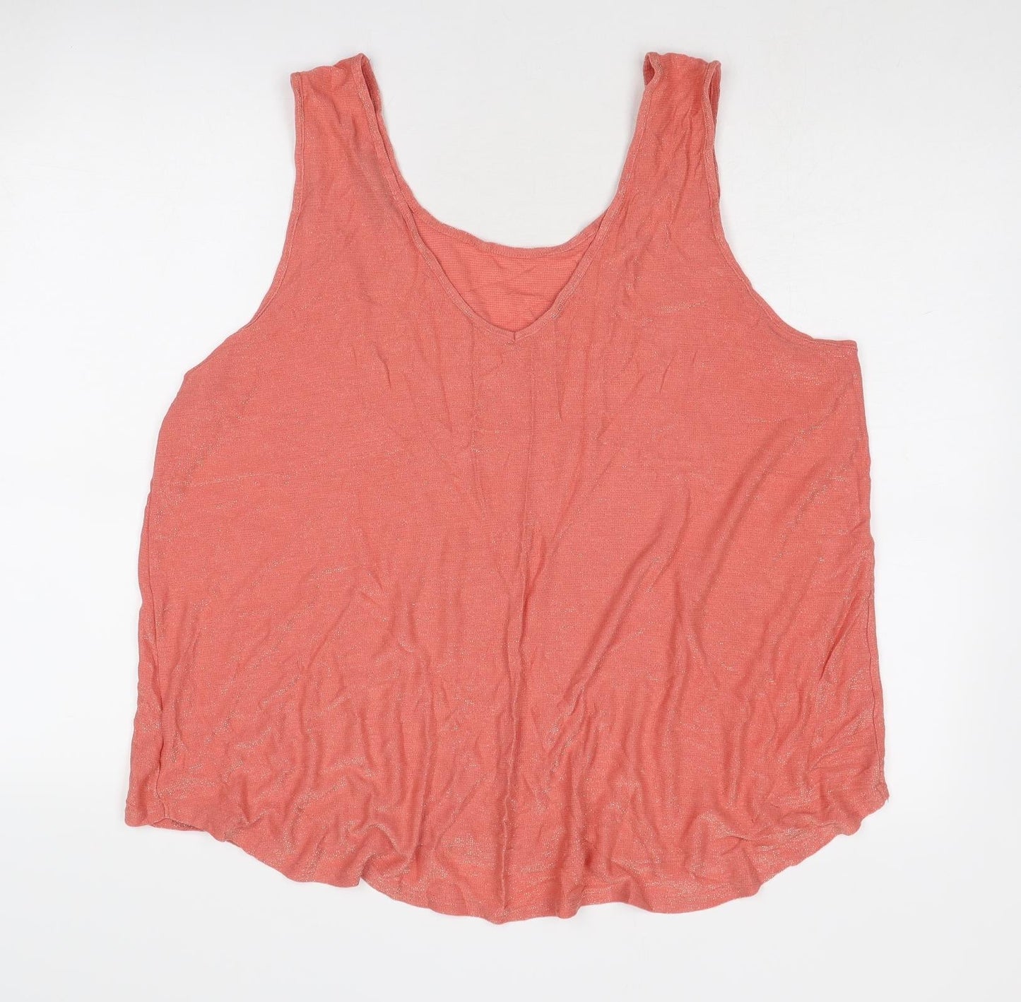 Womens UK Size 22 NEXT Red Basic Tank
