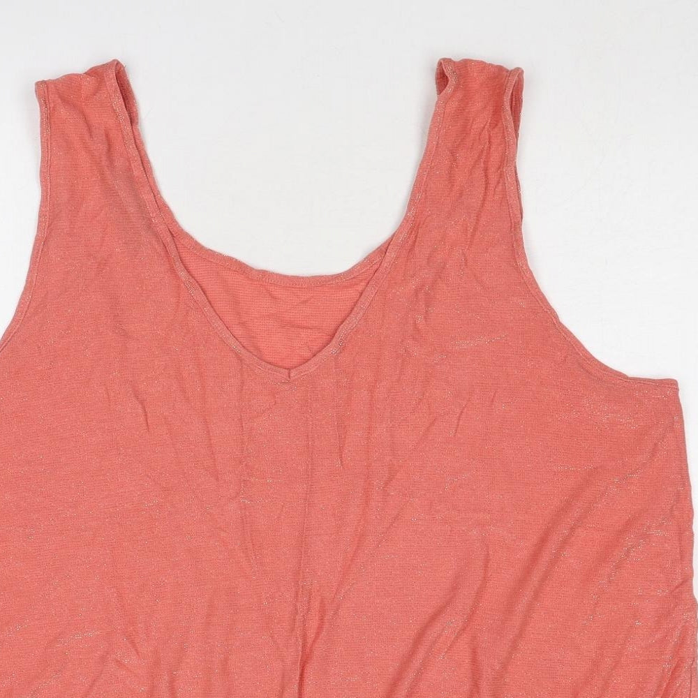 Womens UK Size 22 NEXT Red Basic Tank