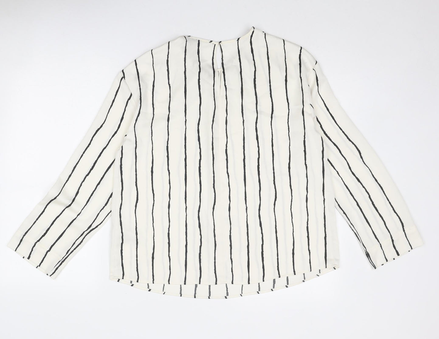 Womens UK Size 10 Marks and Spencer Ivory Basic Blouse