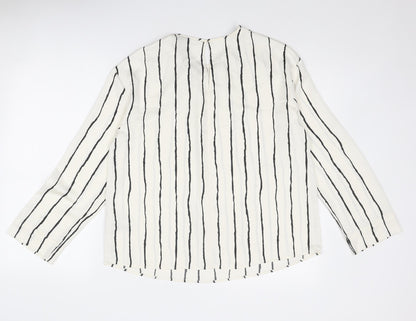 Womens UK Size 10 Marks and Spencer Ivory Basic Blouse