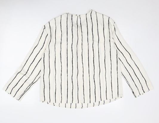 Womens UK Size 10 Marks and Spencer Ivory Basic Blouse