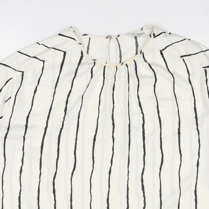 Womens UK Size 10 Marks and Spencer Ivory Basic Blouse