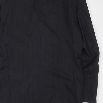 Time & Co Mens Grey Polyester Jacket Suit Jacket Size 42 Regular