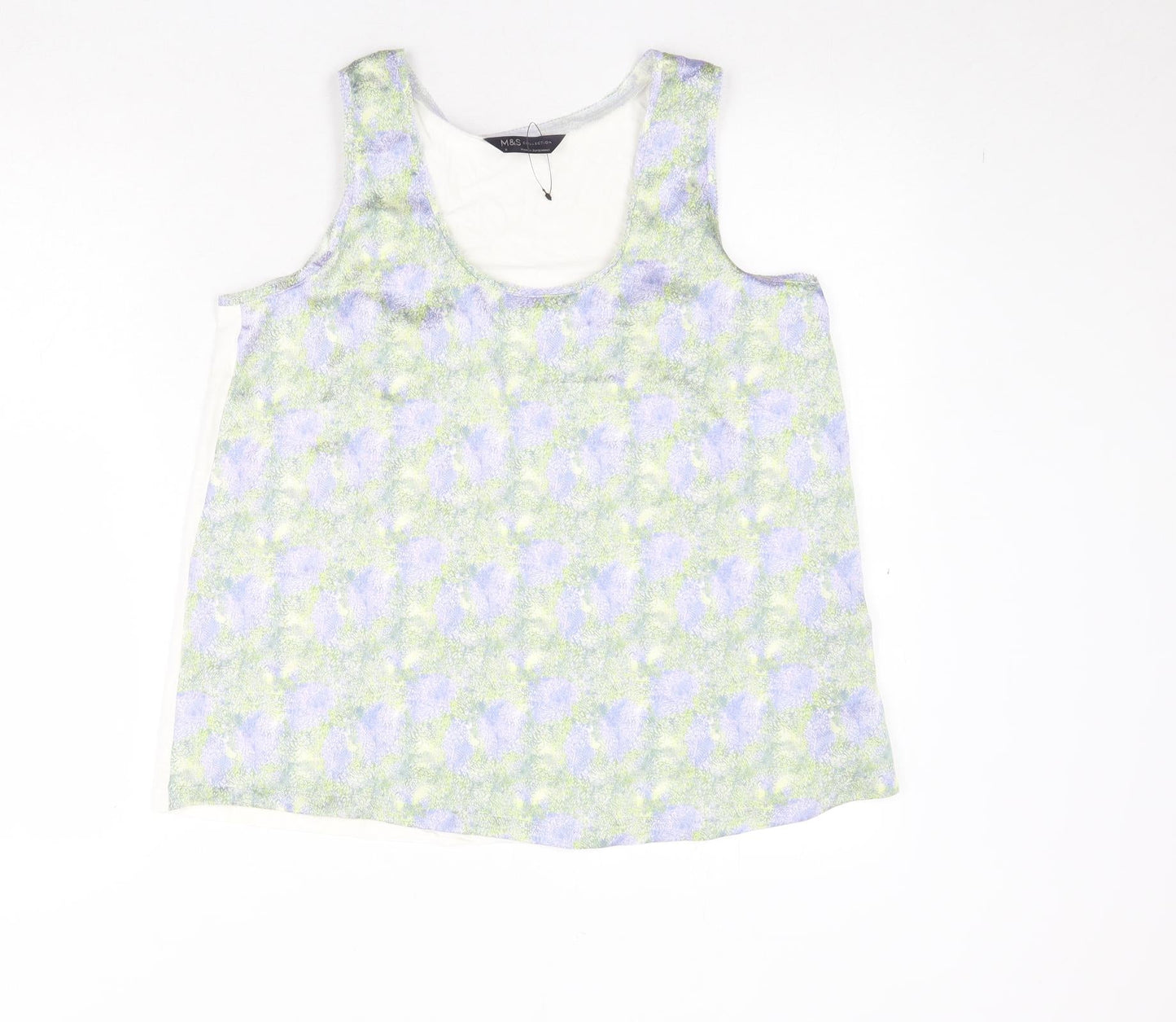 Womens UK Size 8 Marks and Spencer Multicoloured Basic Tank
