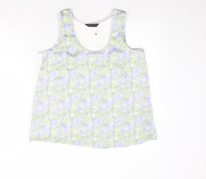 Womens UK Size 8 Marks and Spencer Multicoloured Basic Tank