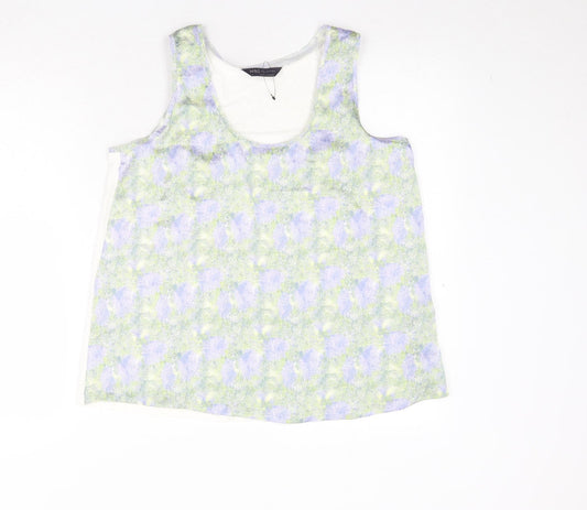 Womens UK Size 8 Marks and Spencer Multicoloured Basic Tank