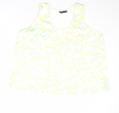 Womens UK Size 22 Marks and Spencer Multicoloured Basic Tank