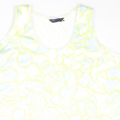 Womens UK Size 22 Marks and Spencer Multicoloured Basic Tank