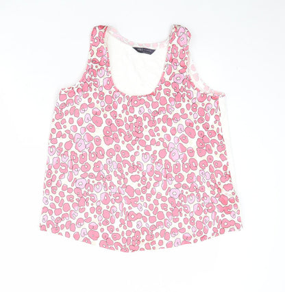 Womens UK Size 8 Marks and Spencer Pink Basic Tank
