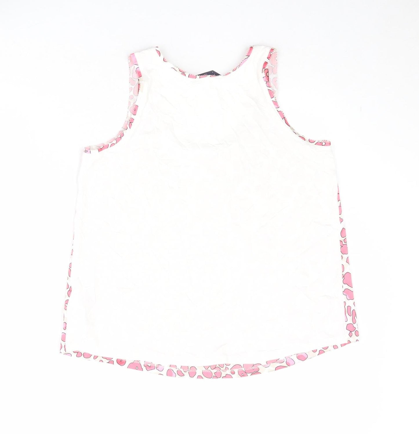 Womens UK Size 8 Marks and Spencer Pink Basic Tank