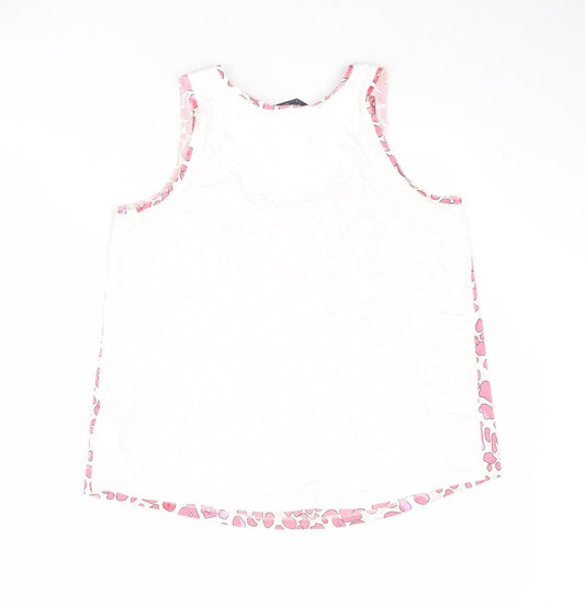 Womens UK Size 8 Marks and Spencer Pink Basic Tank