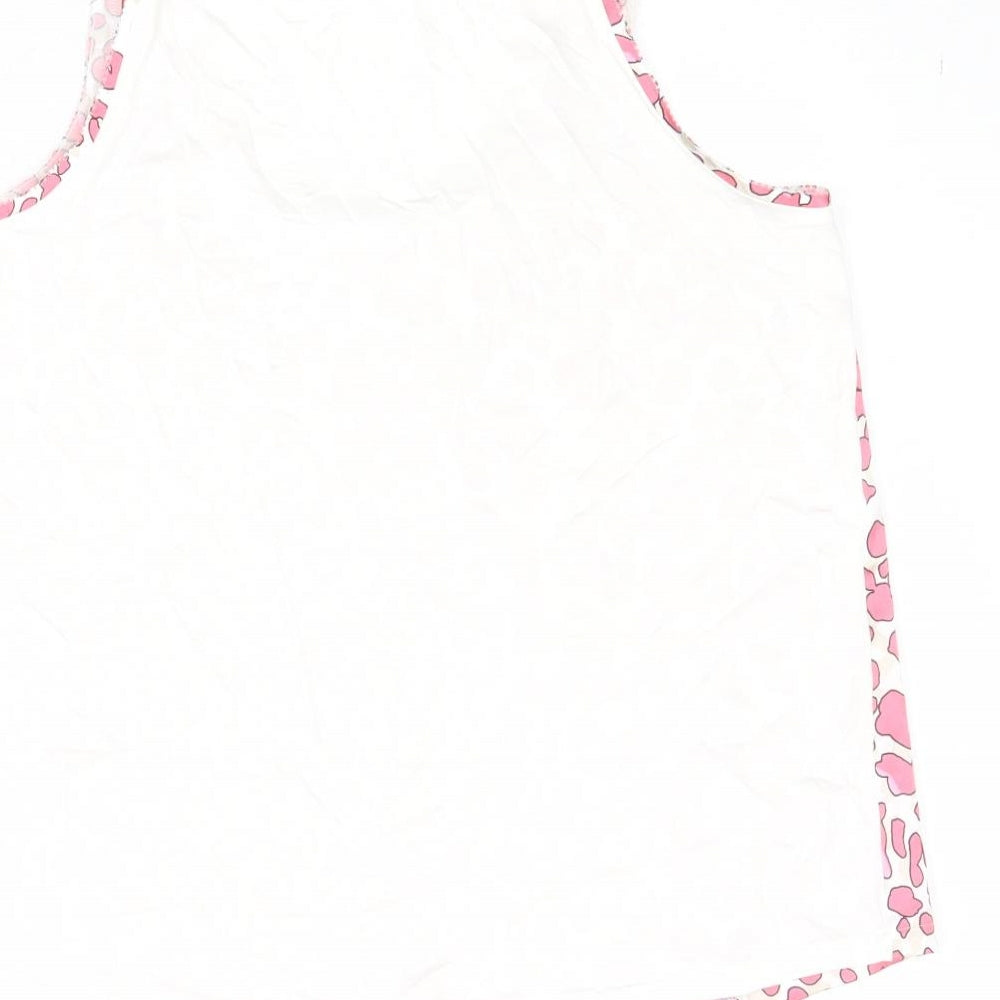 Womens UK Size 8 Marks and Spencer Pink Basic Tank