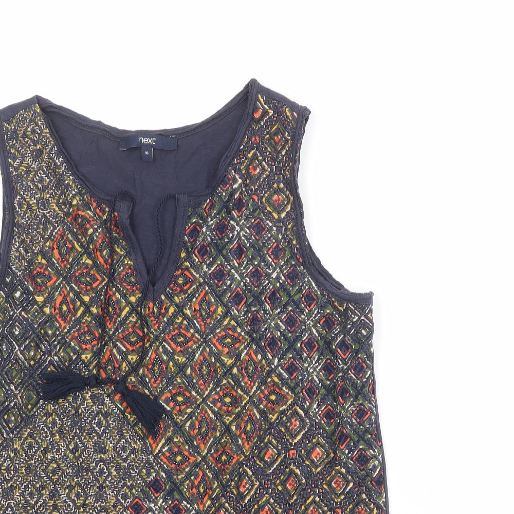 Womens UK Size 10 NEXT Multicoloured Basic Tank