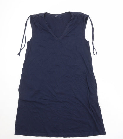 Gap Womens Blue Cotton A-Line Size XS V-Neck Pullover