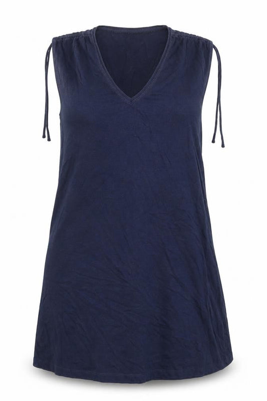 Gap Womens Blue Cotton A-Line Size XS V-Neck Pullover