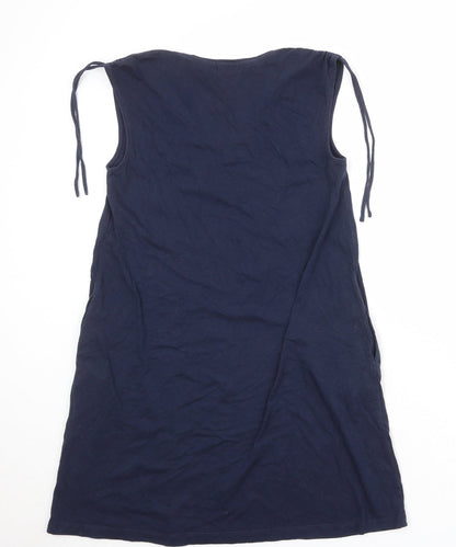 Gap Womens Blue Cotton A-Line Size XS V-Neck Pullover