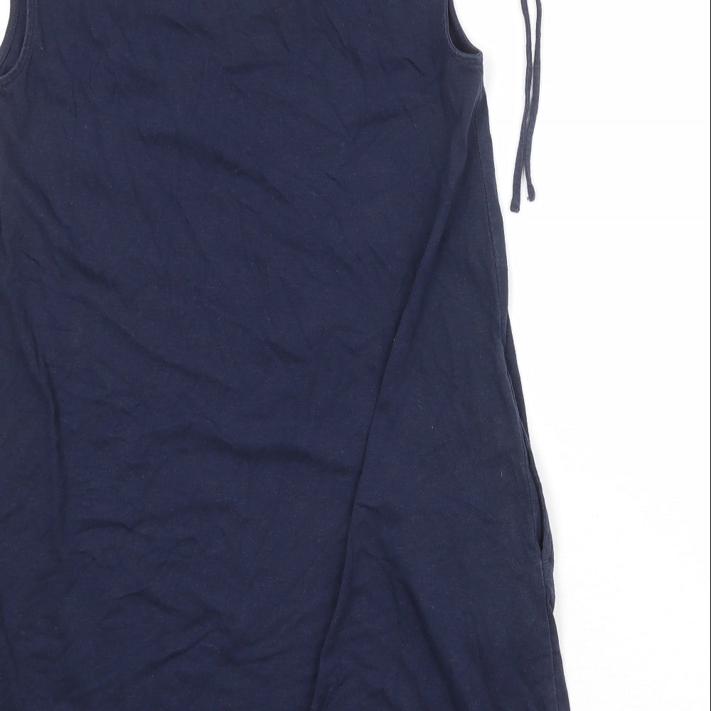 Gap Womens Blue Cotton A-Line Size XS V-Neck Pullover