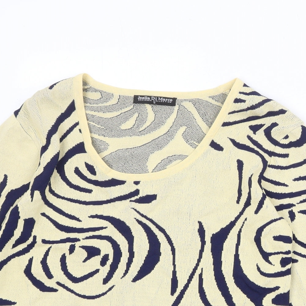 Womens UK Size S Joella Di Marco Beige Pullover Jumper