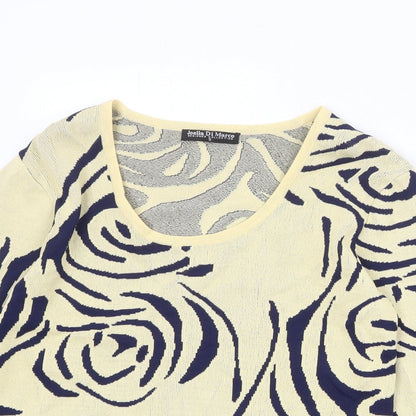 Womens UK Size S Joella Di Marco Beige Pullover Jumper