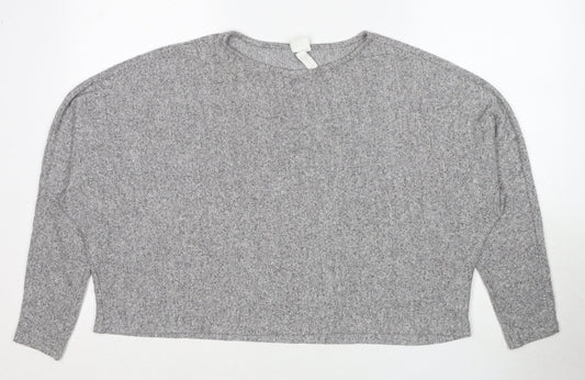 Womens UK Size L H&M Grey Pullover Jumper