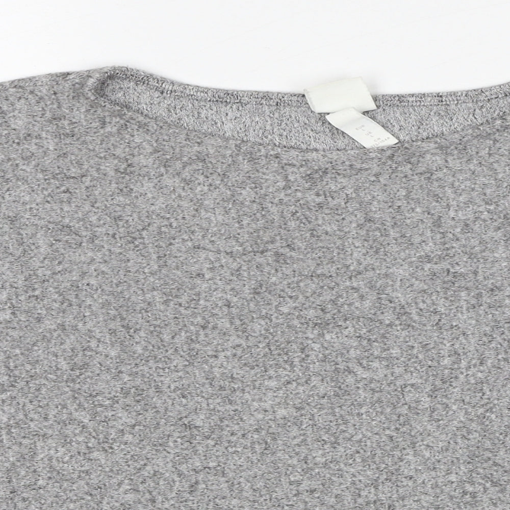Womens UK Size L H&M Grey Pullover Jumper
