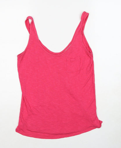 Womens UK Size 8 NEXT Pink Basic Tank